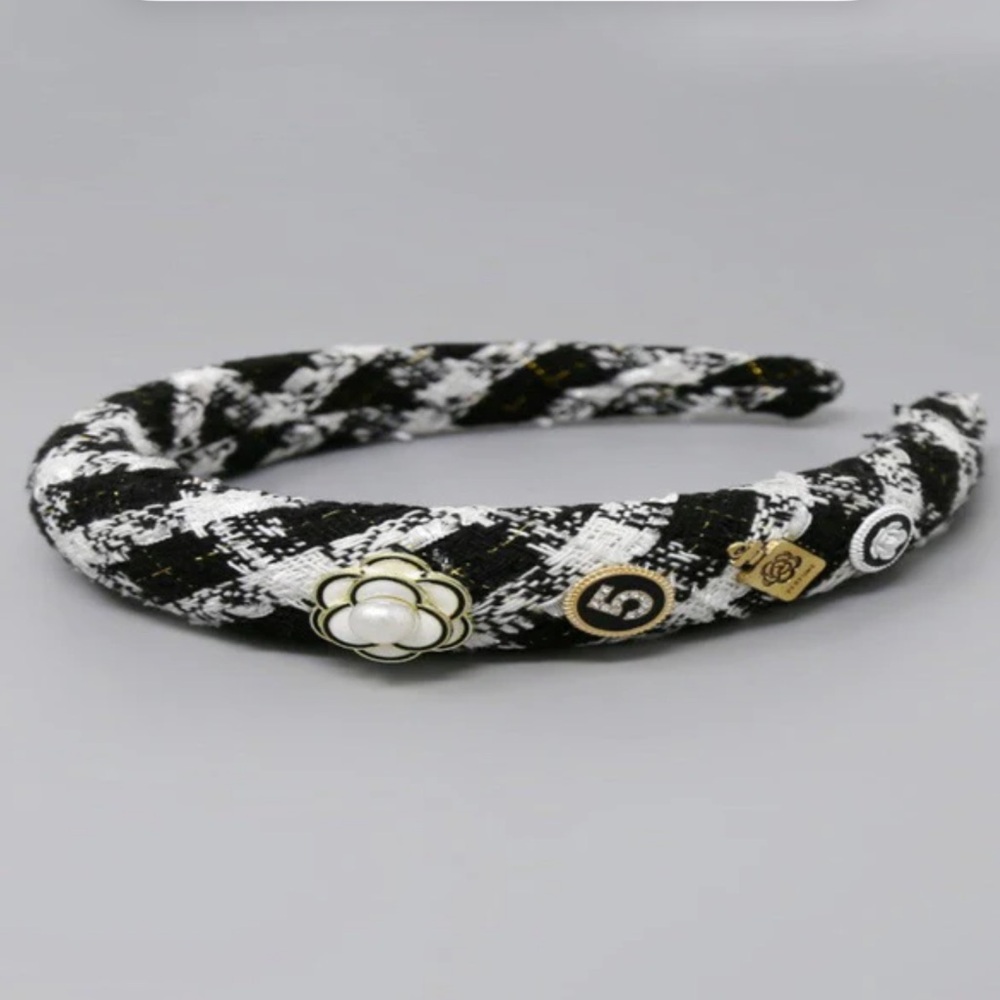 Bougie Tweed Headbands - Picture 4 of 6